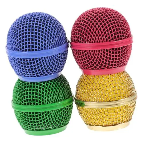 Produktbild: JOINPAYA 4 Stücke Mikrofon Grill Mesh Grill Abdeckung Für Ersatz Metall Grille Vielseitig Für Mikrofon