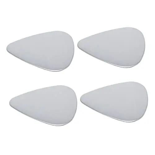 Produktbild: JOINPAYA 4 Stück Gitarren-Metallplektren Edelstahl-Gitarrenplektren Für Elektro- Bass- Akustik- Ukulele-Instrumententeile Bass-Ukulelen-Picks Ukulelen-Picks Plektrum