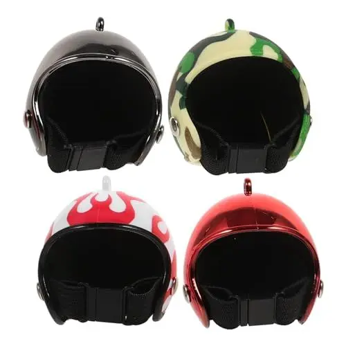 Produktbild: JOINPAYA Mini-helme Für Puppenhaus 4-teiliger Hühner-schutzhelm Papageien-schutzhelm Vogel-sicherheitskopfbedeckung