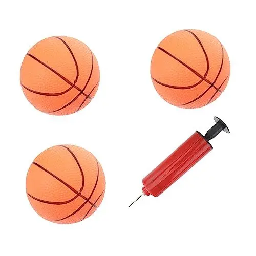 Produktbild: JOINPAYA 4-teiliges Set 3 Outdoor-sportball Kleinkinderball Basketball Für Kleinkinder Ball Zum Stressabbau Pool Basketballkorb Am Pool Mini-basketballspielzeug Mini Aufblasbare Basketbälle