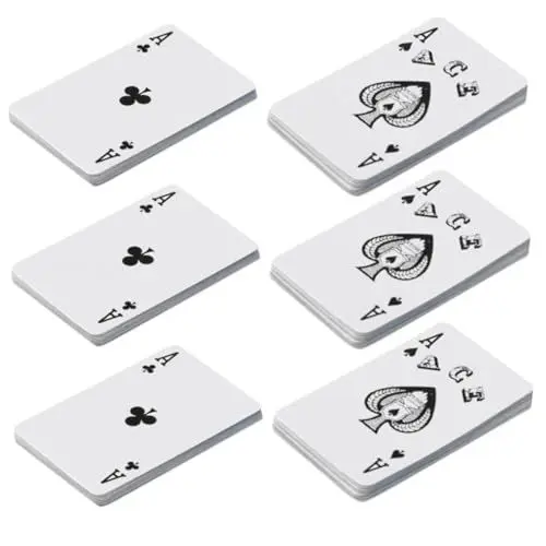 Produktbild: JOINPAYA Mini-hausdekoration Miniatur-pokerkarten 6-teiliges Set Simulierte Spielkarten Für Kinder Spielzeug