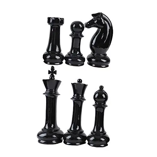 Produktbild: JOINPAYA Künstlerische Set Keramik Schmuck 6 Stücke Ornament Schwarz Wohnzimmer Büro