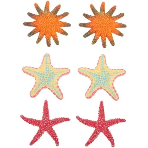 Produktbild: JOINPAYA 6st Seestern-simulationsspielzeug Sternfisch Figur Spielzeug Meerestiere Seestern-Spielzeug Seesternstatue Unterwasserspielzeug Meerestierfigur Sternfisch-wanddekoration PVC