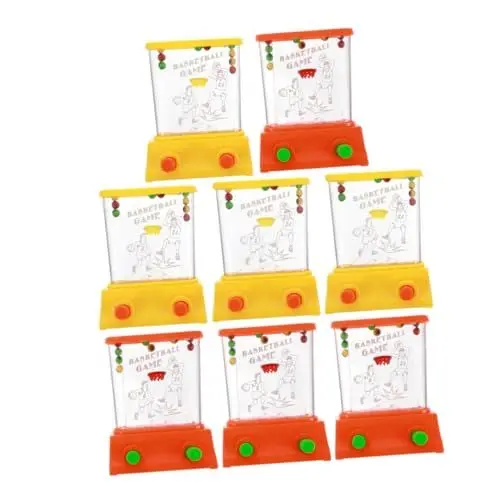 Produktbild: JOINPAYA 8St Spielkonsole Handheld-Spiel Angelspielzeug Wasser aus der Hand Spielzeug für Kinder kinderspielplatz hühner Spielzeug Tragbares Ringwurfspielzeug Wasserkreis werfen Plastik