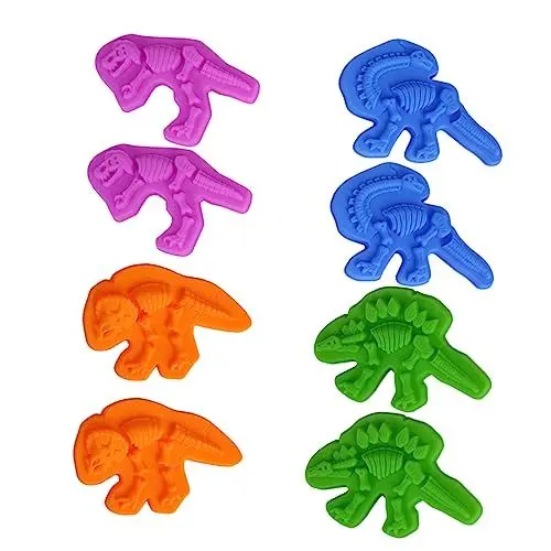 Produktbild: JOINPAYA 8 Sätze Kinder Dinosaurier Spielzeug Aus Sandformen Strandspielzeug Sand Sandkastenspielzeug Für Den Strand Strandsandspielzeug Für Kinder Sand Spielen Dinosaurier-Form