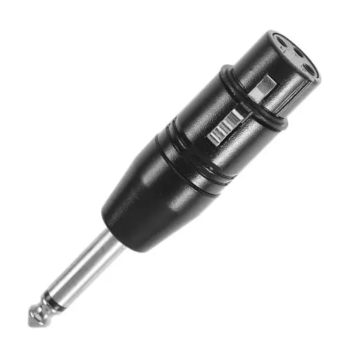 Produktbild: JOINPAYA Stereo-klinkenadapter 6 35 Mm Auf Buchse Audio-adapter Mikrofon-konverter Robuste Metallkonstruktion