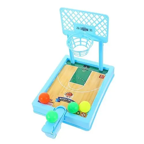 Produktbild: JOINPAYA Basketball-Spielzeug Basketballübungen Kinderbasketball Basketballspiele für Kinder interaktives Spielzeug tischbasketballspiel Fingerspielzeug für Kinder Mini Spiel Plastik Blue