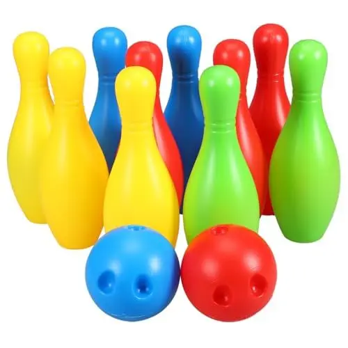 Produktbild: JOINPAYA Bowlingkugel Spielzeugset Für 1 Set Mit Bunten Bowlingflaschen Und Bällen Ideal Für Drinnen Und Draußen Perfektes Für Garten Und Familienaktivitäten
