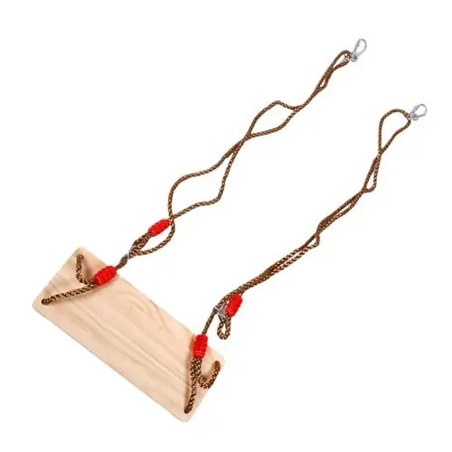 Produktbild: JOINPAYA Flaches Schaukelspielzeug Ersatz-Schaukelsitz Baumhaus-Spielplatzzubehör Holz Spielzeug Garten schaukel Schaukelsitz aus Holz Indoor-Schaukel für Kinder hölzern Golden