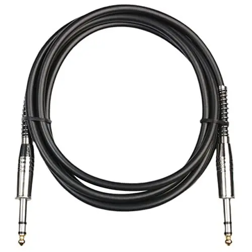 Produktbild: JOINPAYA Gitarrenkabel Stereo-audiokabel 6 35 Mm Vergoldete Feder Für Mikrofon E-bass 5 M