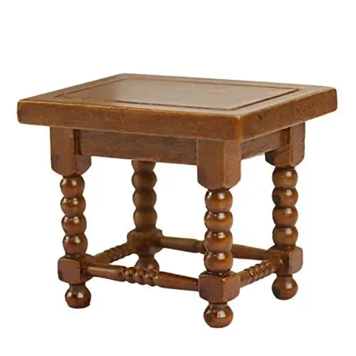 Produktbild: JOINPAYA Kastanien Hocker Modell Ornament Für Puppenhaus Kleine Hausverzierung Kleine Hausmöbel Mini-beistelltisch Mini-gartenbank Miniaturdekoration Kleines Hauszubehör Miniaturmöbel Holz