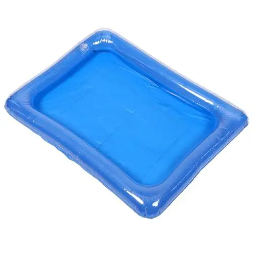 Produktbild: JOINPAYA Kinderbecken Kleiner Aufblasbarer Pool Babybecken Schwimmbad Wasserbecken Sommer Fischteich Für Kinder Aufblasbarer Kinderpool Aufblasbarer Babypool Angelteich Sky-Blue PVC