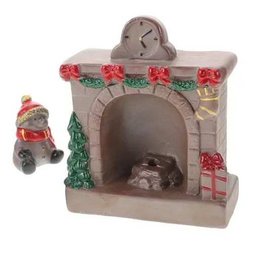 Produktbild: JOINPAYA Mikrolandschafts-Weihnachtskamin Mini-Kamin Weihnachts-Rückfluss-Weihrauchbrenner weihnachtsdeko Räuchergefäß aus Keramik Desktop-Rückfluss-Räuchergefäß