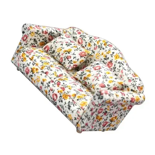 Produktbild: JOINPAYA Mini-sofamöbel Miniatur-einzelsofa Mini-puppenhauscouch Mini-hausbedarf Puppenhaus-Sofa-Ornament Puppenstubensessel Puppenstubencouch Mit Kissen Miniaturmöbelmodell Pp Baumwolle