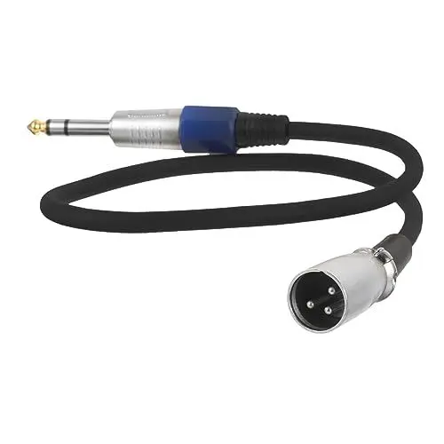 Produktbild: JOINPAYA 1/4 Adapter 6 35 Mm Auf 1/4 Zoll Patchkabel Symmetrisches Kabel Für Audio
