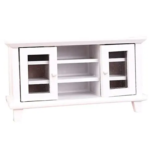 Produktbild: JOINPAYA Miniatur-fernsehschrank Für Puppenhaus Im Modernen Stil Miniatur-fernsehschrank Aus Holz Für Mini-hausdekor Im Maßstab 1/12