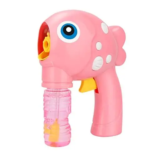 Produktbild: JOINPAYA Seifenblasenmaschine Bubble Blower bubbleblower Fish Shaped Bubble Maker Foam Maker Blasengebläse Spielzeug Badeblasenhersteller Kinderspielzeug Blasenmacher Spielzeug Plastik Rosa