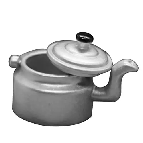Produktbild: JOINPAYA Realistische Mini Wasserkocher Topf Schmuck Miniatur Wasserkocher Für Puppenhaus Dezember