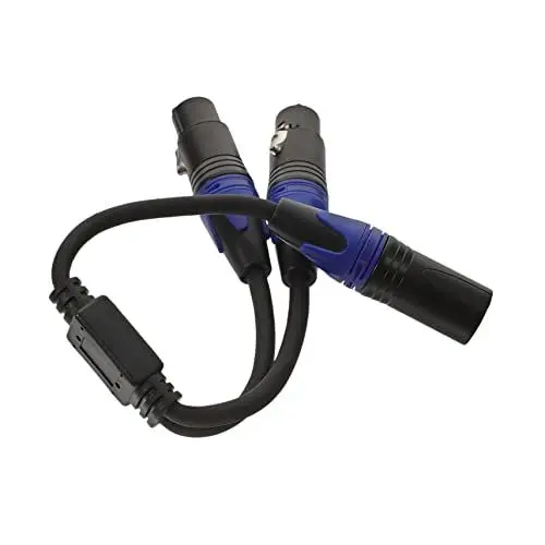Produktbild: JOINPAYA 3 Pin Splitter Kabel Männlich Zu Doppel Weibliche Anschlüsse Aufnahme Mikrofon Kabel Sound