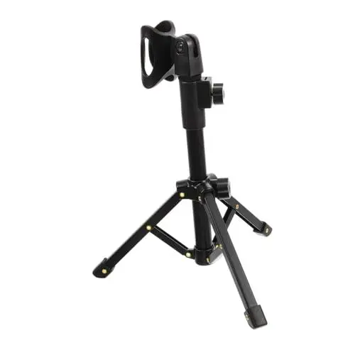 Produktbild: JOINPAYA mikrofonstativ microphone stand Mikrofonständer für Sprache Dreibein-Mikrofonständer Mikrofonständer Desktop Mikrofon-Unterstützung Mikrofonarmständer Mikrofonhalter Metall Black