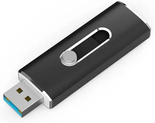 Produktbild: USB Stick 256GB JOIOT USB C Stick 3.2 Gen 2 (380 MB/s Lesen) Dual USB Stick Typ C OTG 2-in-1 USB C Speicherstick 3.2 High Speed USB Flash Drive für IOS Android Handy iPhone Linux Pad Laptop Schwarz