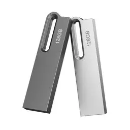 Produktbild: JOIOT USB Stick 128GB 3.0 2 Stück Wasserdichter Speicherstick Hochgeschwindigkeit Stick 128GB für IOS Android Windows Linux Silber/Schwarz USB 3.0 Pendrive USB Flash Drive für Laptop PC