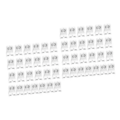 Produktbild: jojofuny 100 Stk T8 Lampenfassung Fassung für Leuchtstoffröhren Sockel für Röhrenlampen LED-Röhrenlichthalter Röhrenlichtfassung Haushaltslampenfassung haltbarer Lampenhalter Weiß