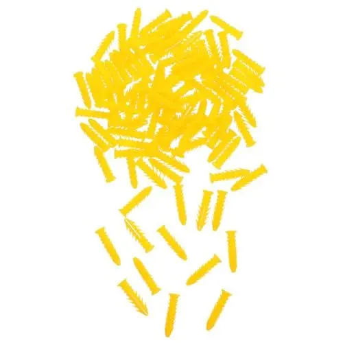 Produktbild: jojofuny 100st Kleiner Gelber Wandstecker Betonanker Schwere Trockenbauanker Spreizende Wandanker Gipswandanker Trockenmaueranker Befestigungselemente Für Trockenbauwände Yellow Plastik