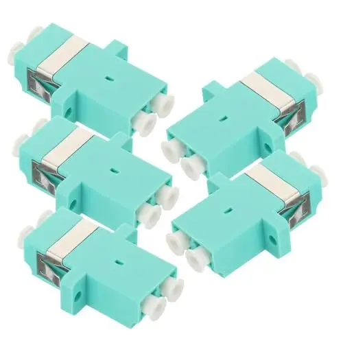 Produktbild: jojofuny 10 Stk LWL-Adapter Ethernet-Kabelanschluss Adapter für Audiokabel LWL- stoßverbinder Glasfaseradapter Steckverbinder für Glasfaserkabel Doppelter Mund Koppler lc Konverter