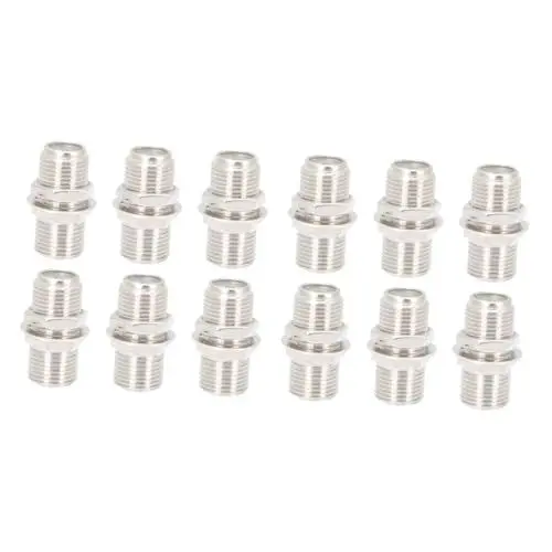 Produktbild: jojofuny 12 Sets Kabelstecker Liefert Tv-koaxialkabelstecker Für Signalzuverlässigkeit Verlängert Die Kabellänge