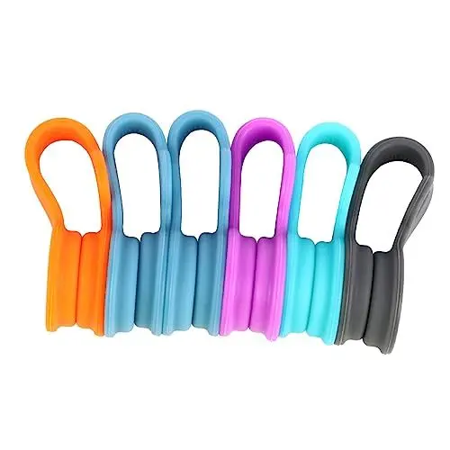Produktbild: jojofuny 2 Sätze Kabelhalter Für Kabel Magnetischer Kabel-organizer Silikon-kabelaufwickler Kopfhörer-aufbewahrungshalter Kabelaufbewahrungshalter Telefon-kabelaufwickler 6 Stück * 2