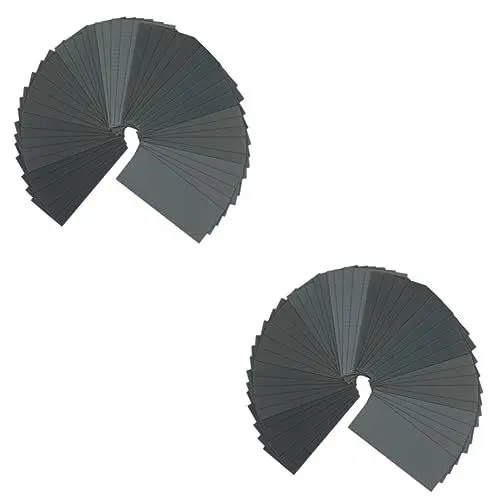 Produktbild: jojofuny 180 Stück 400 Sandpapier Beschläge für Taschentüren Kerzendeckel Armbandhalter zu verkaufen Feenhaustüren und schleifpapier san disc schmirgelpapier set nass und trocken einstellen