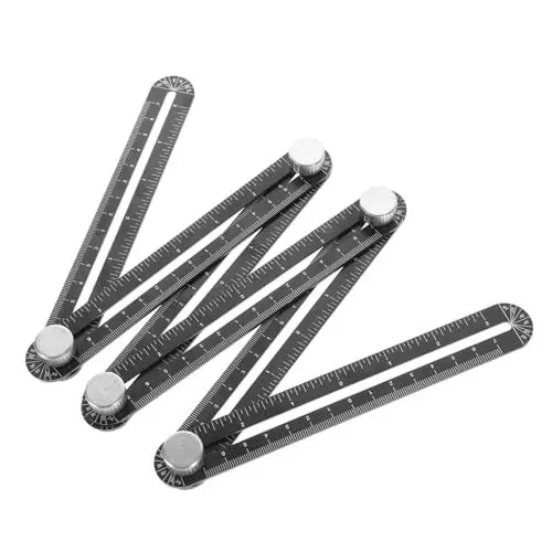 Produktbild: jojofuny Universal Badezimmer Waschbecken Punch Fliesen Loch Opener Punch Ortung Lineal Zubehör