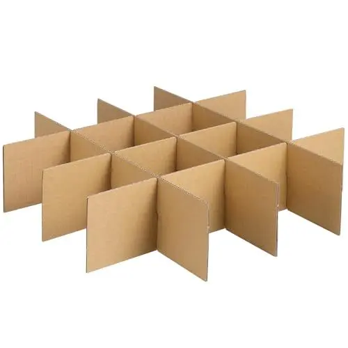 Produktbild: jojofuny 1 Sätze Karton-Trennwände Karton-Verpackungsbox-Trennwände Glas-Trennwände Für Umzugskartons Zum Verpacken Von Früchte Weingläsern (insgesamt 6 Karton-Fächer-Trennwände)