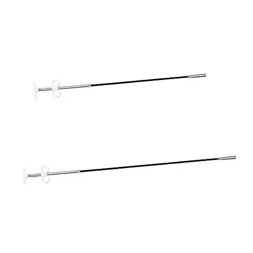 Produktbild: jojofuny 1 Satz Aufheben Regenrinnenreiniger Dachrinnen Reiniger Rohrreiniger Klempnerwerkzeuge Flexible Greifklaue Abflussreiniger-sticks Klaue Reinigen Stahldraht Black 2st
