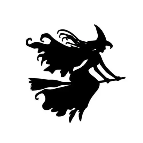 Produktbild: jojofuny 1 Satz Halloween Wandtattoo Wandsticker Badezimmer Wandtattoo Für Badezimmer Fensteraufkleber Halloween-wandtattoos Tapetenablöser Halloween-aufkleber Pvc Black 2 Stück