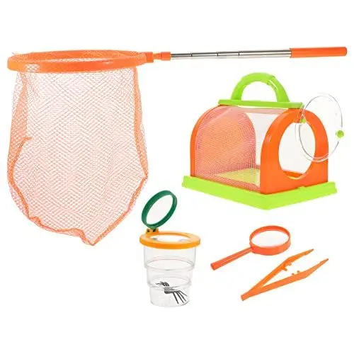 Produktbild: jojofuny 1 Satz Insektenbeobachtungsset Box Für Kinder 3-8 Kind Erforschen Kit Schmetterlings-kit Fangset Tierpfleger Spielplatz Für Kinder Vakuum Draussen Kleinkind Stoff Inkubator