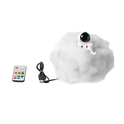 Produktbild: jojofuny 1stk Astronauten-ornamente Nachtlicht Für Astronauten-nachtlicht Desktop-astronautenlampe Tischdekoration Miniaturdekoration Lampara Para De Statuendekor Usb Acryl Kind Wolkenlampe