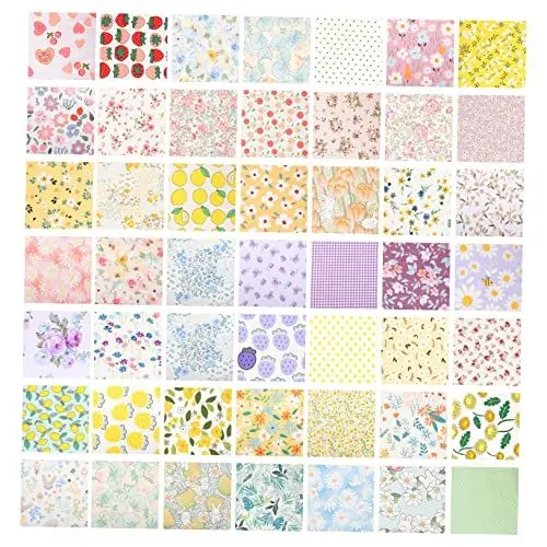 Produktbild: jojofuny 1tasche Baumwollstoff- -paket Diy-stoffstreifen Patchwork-stoffbündel Quiltstoffe in Großen Mengen Nähstoff Für Heimwerkerprojekte