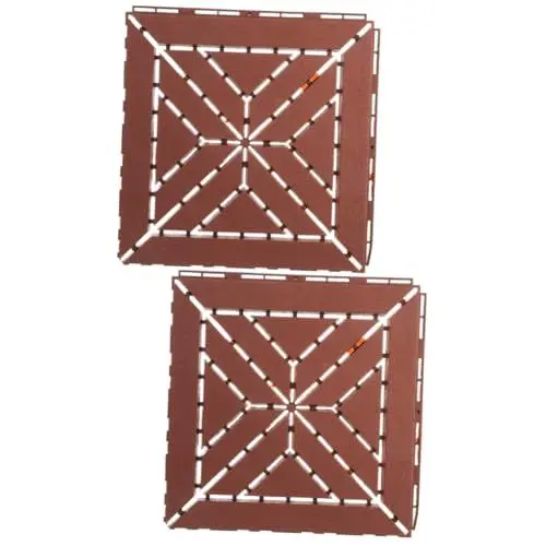 Produktbild: jojofuny 2St Außenboden Floor Tiles Kunststoff Outdoor Fliesen rutschfest gartenboden verandina ineinandergreifende Deckfliesen Terrassenfliesen für den Balkon Heimdekoration Gartenfliesen