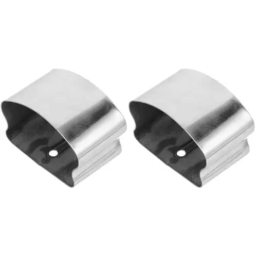 Produktbild: jojofuny 2St Handlaufüberzug Handlauf Endkappe für Geländerrohr Handlauf Endstück Kappen für Rohre Hardware-Stecker Armlehne Deckel Spur Kopf der Zaun aus Polyvinylchlorid (PVC) in Silber