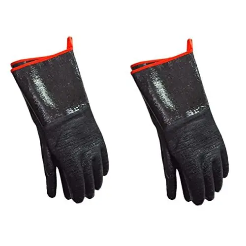 Produktbild: jojofuny 2 Paar Grillhandschuhe Backhandschuhe Küchenhandschuhe Topflappen-Handschuhe Öl Kochhandschuh Handschuhe für die Mikrowelle hitzebeständiger Ofenhandschuh Haushalt Werkzeug Neopren