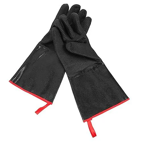 Produktbild: jojofuny 2 Paar Schutzhandschuhe Glasglocke Gartenhandschuhe Kochen Backhandschuhe Arbeitshandschuhe langlebige Grillhandschuhe Hausbedarf Hohe Temperaturbeständigkeit Handschutz Neopren