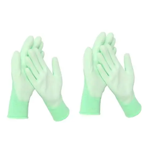 Produktbild: jojofuny 2 Paar Staubdichte Gartenhandschuhe Arbeitshandschuh Atmungsaktive Gartenhandschuhe Outdoor-teppich Handschuhe Für Die Arbeit Angelhandschuh Fäustlinge Gemütlich Kehrmaschine