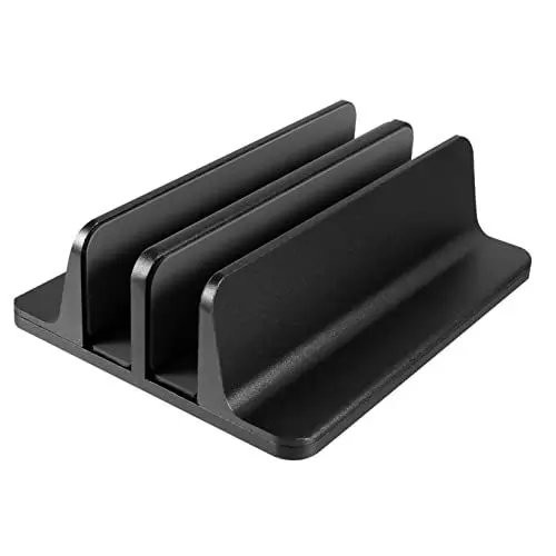 Produktbild: jojofuny 2 STK Notebook-aufbewahrungsregal Laptopständer Tablet-tischständer Laptophalter Für Schreibtisch Laptop-Rack Zum Aufstellen Tablette Halterung Für Laptops Black Aluminiumlegierung