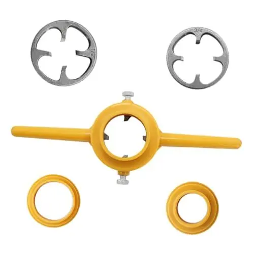 Produktbild: jojofuny 2 Sätze 6Tlg Windeisen schlagschlüssel set maulschlüssel set Kit Wasserhähne Wasserversorgung Lieferungen für Wasserleitungen Schneideisen für Wasserrohre Gewinde Schimmel sterben