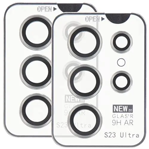 Produktbild: jojofuny 2 Satz Linsenschutz hintere Linsenabdeckung Handy-Objektivabdeckung mobiles Objektiv schutzfolien Handy zubehör Lenses Handy-Objektivschutz Kameraobjektiv Film gehärtetes Glas Weiß