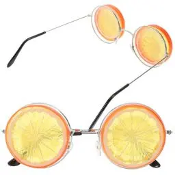 Produktbild: jojofuny 2 Stück Abschlussball-Sonnenbrille Strand-Sonnenbrille Neugeborenen-Requisiten Hawaii-Party-Brille Party-Obst-Brille Sommer-Orange-Zitrone-Party-Brille Cosplay-Party-Brille