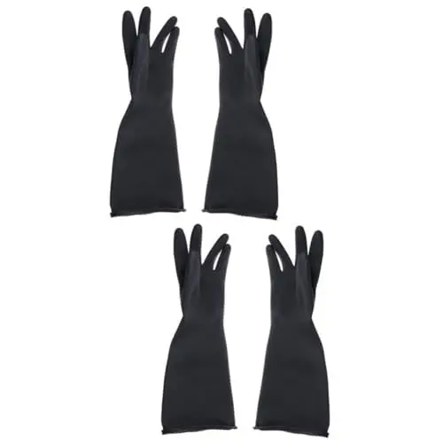 Produktbild: jojofuny 2st Küchenhandschuh Latexhandschuh Latex-gartenhandschuhe Latex Handschuhe Sicherheitshandschuhe Schutz Golf Arbeit