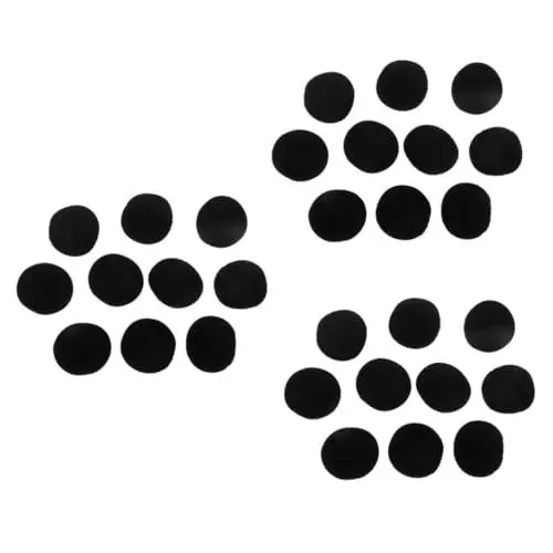 Produktbild: jojofuny 30 STK Ohrstöpsel 40mm Ohrpolsterbezug Ohrabdeckungen Schaumstoff-Ohrhörer Ohrpolster aus Memory-Schaum Headset Ohrstulpe 40 mm Kopfhörerabdeckungen Ohrenschützer Kissenbezug